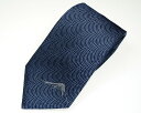 ネクタイ 鮫小紋・富士山ワンポイント 紺色