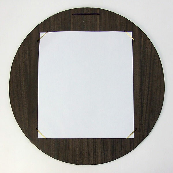 焼桐 大色紙掛 丸型 『書道用品 色紙 展示 作品』