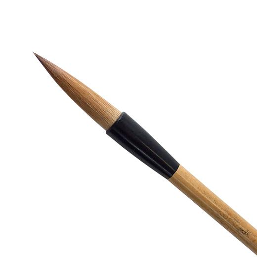 Rakuten - 書道筆 漢字条幅用 太筆 静雅 大 10mm×50mm いたち毛 茶毛 毛筆 習字 書道用品