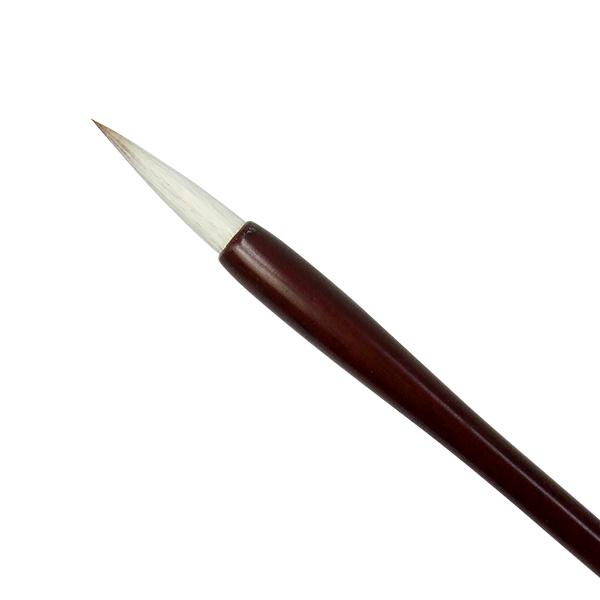 書道筆 仮名用 小筆 貉毫筆 中 6mm×28mm ムジナ 細筆 毛筆 習字 書道用品