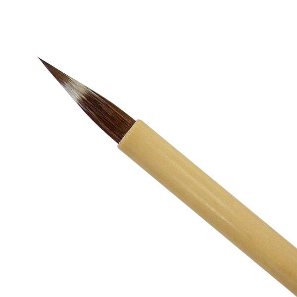 【 サイズ 】 穂の内径：　5.5mm 穂の長さ：　24mm 軸の長さ：175mm 【 主な材料 】 いたち毛　馬毛 【 おすすめ用途 】 写経用