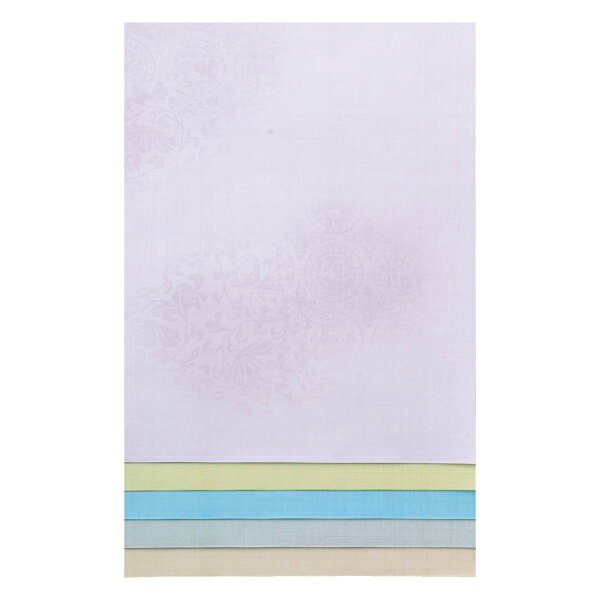 新料紙 あづさ 中字 5色セット 『書道用品 加工紙 和紙 かな 仮名 習字 臨書』AG14