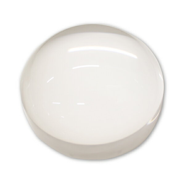 クリスタル文鎮 丸型ルーペ 直径78mm 185g 「書道用品 ペーパーウエイト」KC11