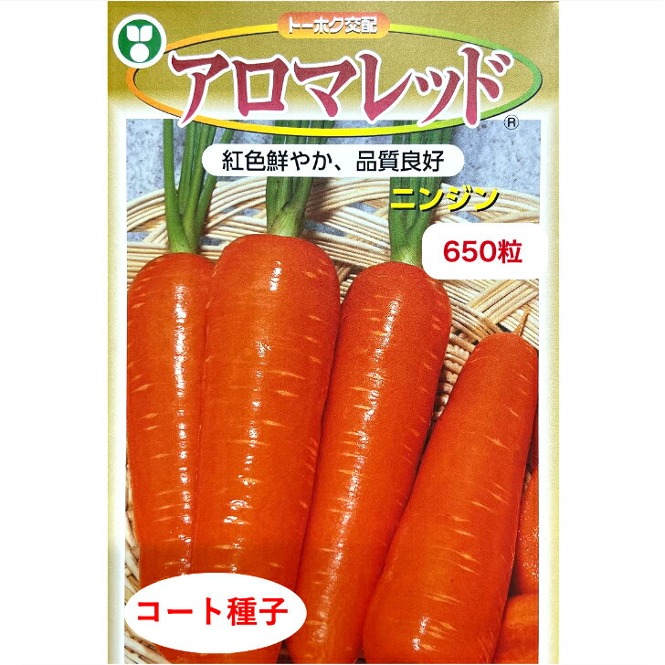 ニンジン 種 アロマレッド 【コート 650粒】 トーホク 種 野菜 プロ向け 農家 セレクト にんじん 人参 ペレット 種 苗 野菜 タネ プロ向け 家庭菜園...