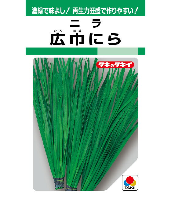 Rakuten - ニラ 種 広巾にら タキイ 種苗 家庭菜園 プロ向け 大袋 小袋 農家 セレクト たね タネ にら