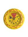 ATOP WORLD TIME ALARM CLOCK イエロー×レッド
