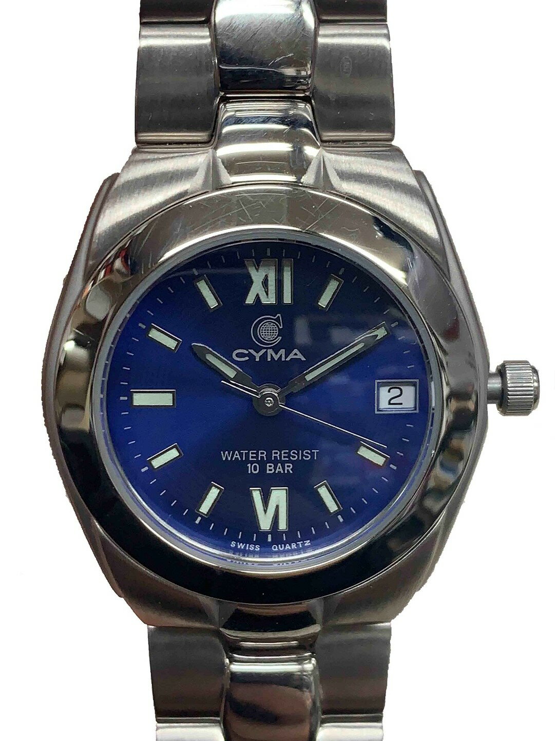 スイスシーマ腕時計 レディースウォッチ CYMA CL934C SSメタル スイス クォーツ 10気圧防水 オールステンレススチール 【ムーヴメント1年間保証つき】