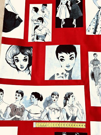 中原淳一デザイン布17　パッチワーク生地　送料無料