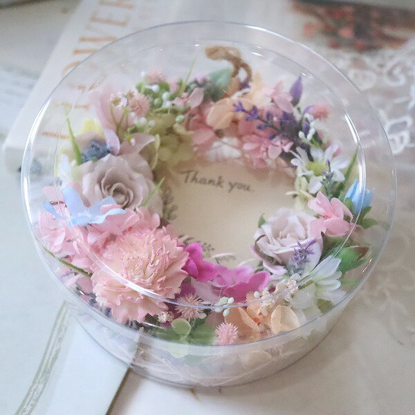 リース　ケース付き　母の日　誕生日　サロン　開店祝い　お祝い　ボリューム　　443