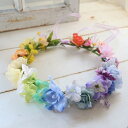 レインボーカラー 花冠 ウェディング パレード フォトウェディング LGBT 180