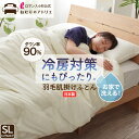 【25日限定抽選で最大100%ポイントバック】ロマンス小杉 公式 羽毛肌掛け布団 シングル ホワイトダウン90% 立体キルト DP350 ダウンケット 夏掛け布...