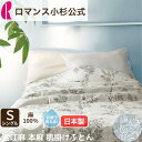 本麻肌掛け布団 リネン 近江麻 麻100％ 日本製 ケット シングル 140×190cm ボリューム 厚手 夏用ケット ロマンス小杉 夏掛け 涼感 通気性 吸水 洗える ウォッシャブル 肌掛け ブランケット 冷房対策 リネンケット