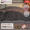 ロマンス小杉 公式 下層部アイダーダウン 上層部 マザーグース 95% 羽毛布団 綿100% 日本製 シングル 冬掛け 本掛け 掛け布団 布団 羽毛掛け布団 羽...