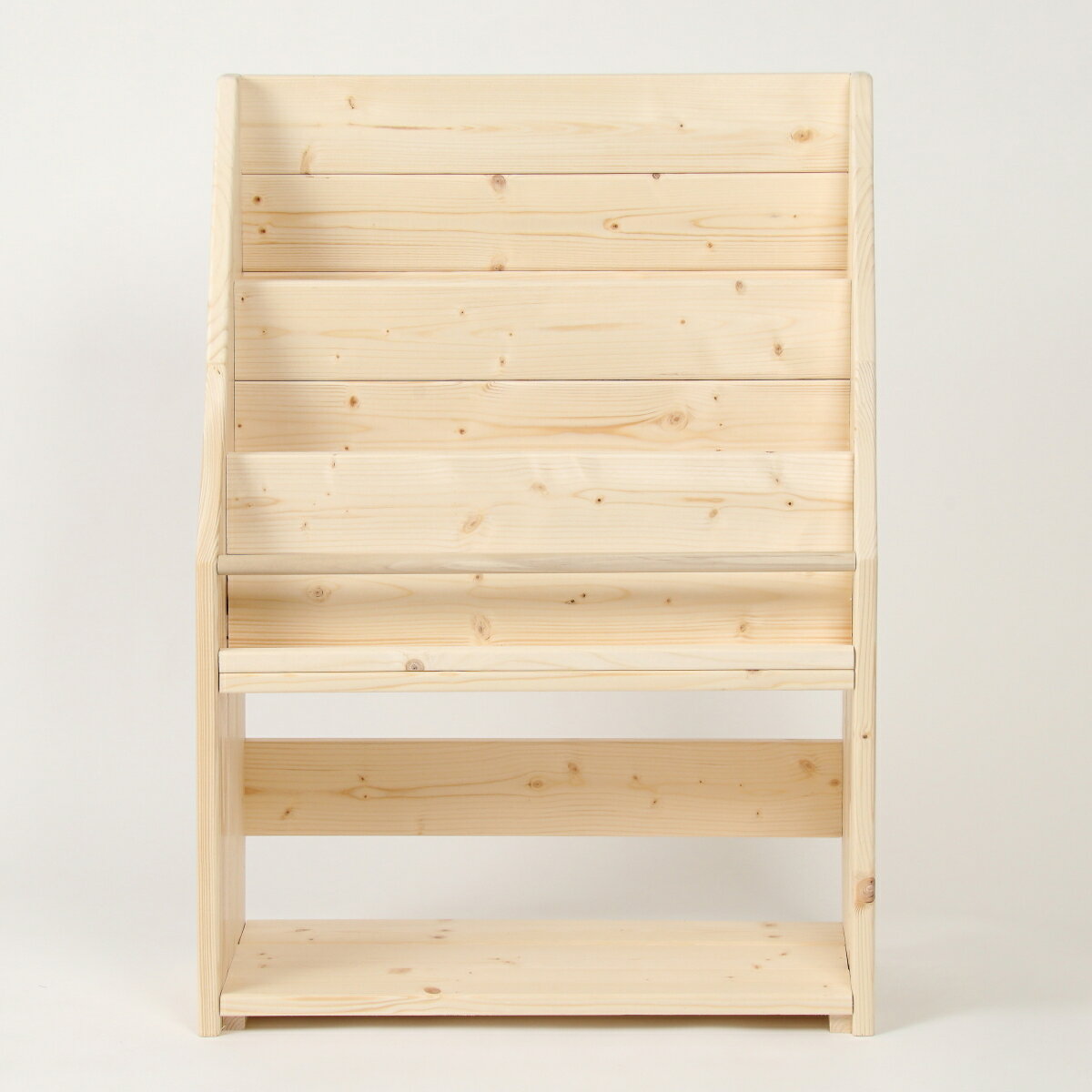 絵本棚 幅65cm 天然木 木製 大容量 無垢...の紹介画像3