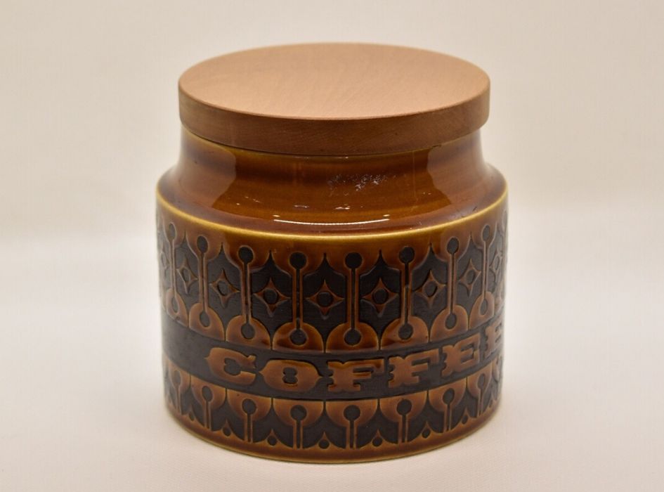 ホーンジー ヘアルーム キャニスター 小 コーヒーキャニスター HORNSEA HEIRLOOM 陶器 ビンテージ アンティーク　イギリス　英国　おしゃれ　北欧 プレゼント 新築祝い 引っ越し祝い 誕生日プレゼント 母の日 【店頭受取対応商品】 【ビンテージ】 【中古】のサムネイル
