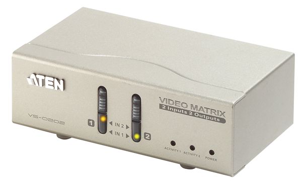 【送料無料】【3年保証】ATEN 2入力2出力 VGA マトリックス ビデオスイッチ 【VS-0202】