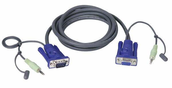 ATEN 1.8m VGA / Audio ֥ (VGA  - ᥹͡ 2L-2402A