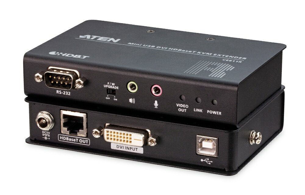 USB DVI HDBaseT ミニKVM エクステンダー (1920×1200@100 m) 　CE611 【送料無料】【3年保証】