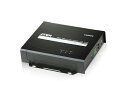 ATEN HDBaseT Lite レシーバー（スケーラー内蔵） 【VE805R】 HDBaseT Lite レシーバー(スケーラー内蔵) VE805Rは、VM8514(4ポートHDBaseT対応VM1600用出力ボード）用のHDBaseT Lite レシーバー(スケーラー内蔵)です。 本製品はHDBaseT Class B規格に準拠し、VM8514とカテゴリ6a/7ケーブル1本で接続することで、HDMI信号を解像度1080pで最大70m延長できます。入力機器の解像度を出力ディスプレイの実行解像度に合わせて表示できるスケーラー機能搭載。モジュール式マトリックス一チャーVM1600に搭載したVM8514と併用することで、ビデオウォール表示やフレームバッファによるシームレス切替を行うことができます。 さらに、本製品はRS-232およびIR信号パススルー機能に対応しているので、ソースデバイスやディスプレイデバイスを双方向通信によって制御できます。つまり、リモート側からローカル側にあるデバイス、またはローカル側からリモート側にあるデバイスを操作することができます。 ※対応トランスミッター： VM8514 VM8514用レシーバー ツイストペアケーブル1本で長距離伝送可能なHDBaseT(Class B）準拠 HDMI(3D、 Deep Color)、HDCP1.4準拠 アンチジャミング - HDBaseT技術を使用して、高品質ビデオ送信の際の電波干渉を低減 双方向RS-232チャンネル(3pin) - シリアルターミナルおよびタッチパネルバーコードスキャナー等のシリアルデバイスを接続可能 ・解像度（延長距離） - カテゴリ6a/7ケーブル使用時は最大1080p(70m)、カテゴリ5e/6ケーブル使用時は最大1080p(60m) ・スケーラー機能 - 出力ポートのインターフェースが異なっていてもスムーズにビデオウォールを構築可能 シームレス切替 - フレームバッファーによる継続的なビデオストリーム、0秒に近いリアルタイムな切替、安定した信号送信が可能※1 ビデオウォール機能 - VM1600に搭載されたわかりやすいWeb GUIを使用して、ビデオウォールの表示パターンをカスタマイズ可能※1 双方向IRチャンネル - IR送信は一度につき、一方向のみ対応※2 ウォールマウント用ブラケット一体化デザイン ※STPケーブルのご使用を推奨します。 ※1 シームレス切替およびビデオウォール機能は、VM8514と併用した場合のみご使用いただけます。シームレス切替の最大解像度は1,920×1,200です。 ※2 IR信号の全周波数は30kHzから60kHzまで対応しています。但し、本製品に同梱のIRレシーバーケーブルは、30kHzから56kHzまで対応しています。 ビデオ入力インターフェースRJ-45×1インピーダンス100 Ω最大距離VM8514との最大距離：70m (カテゴリ6a/7ケーブル使用時）ビデオ出力インターフェースHDMIタイプA　メス×1インピーダンス100 Ω最大距離ディスプレイまでの最大距離：2 m制御RS-2323極着脱式ターミナルブロック×1IRミニジャック×1スイッチファームウェアアップグレードスライドスイッチ×1ビデオ解像度/距離カテゴリ6a/7ケーブル使用時: 1080p(70m)、 カテゴリ5e/6ケーブル使用時: 1080p(60m)最大データ伝送速度6.75 Gbps最大ピクセルクロック225 MHz規格準拠HDMI(3D、Deep Color)、HDCP1.4、HDBaseT(Class B)最大距離カテゴリ6a/7ケーブル使用時： 70m (1080p)、カテゴリ5e/6ケーブル使用時： 60m (1080p)LEDリンクオレンジ×1ビデオ出力オレンジ×1電源グリーン×1電源コネクターロック式DC電源ジャック×1消費電力9.5 W電源入力電源アダプター型番：0AD8-0F05-26EGまたは0AD8-0F05-26MG入力：AC 100〜240V 50/60Hz出力：DC5V 2.6A動作環境動作温度0〜50°C保管温度-20〜60°C湿度0〜80% RH、結露なきことケースケース材料メタル重量0.83 kg ( 1.83 lb )サイズ(W×D×H)182×170×42 mm同梱品電源アダプター×1IRトランスミッター（型番：2XRT-0004G)×1IRレシーバー（型番：2XRT-0003G-1）×1ターミナルブロック×1クイックスタートガイド×1対応製品対応トランスミッターVM8514