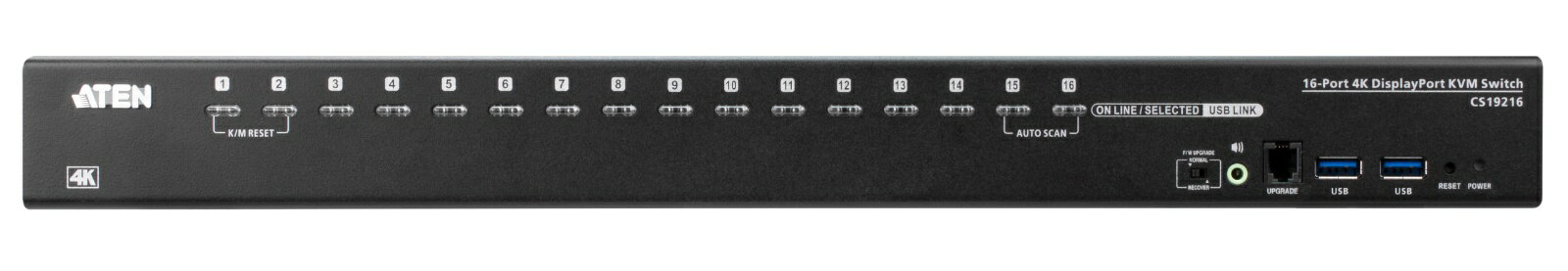 ��3ǯ�ݾڡ�16�ݡ��� USB��DisplayPort KVM�����å���4K��USB 3.0�б��ˡ�CS19216��