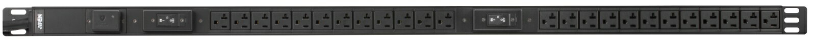 Rakuten - 【3年保証】ラック用電源タップ/コンセントバー（0U/100V/30A/NEMAタイプ 24ポート/サージ保護回路付き）【PE0324SA】