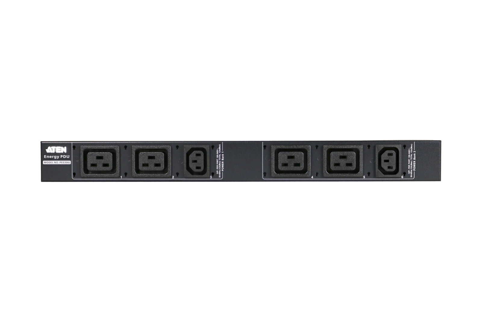 ATEN ラックマウントPDU(1U/200V/30A/IECタイプ 6ポート) PE0306J