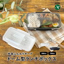 ドーム型ランチボックス 弁当箱 女性 大人 お弁当箱 おしゃれ 子供 女子 男子 子ども 大容量 レンジ 日本製 一段 かわいい 仕切り プラスチック シンプル 男の子 女の子 一段弁当箱 1段 500ml 750ml 食洗機 レンジ