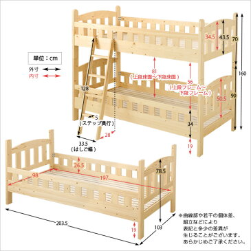 選べる3カラーの2段ベッド【Perroquet-ペロケ-】 2段ベッド 二段ベッド すのこ 省スペース 新入学 すのこ 耐震 安全 シングル エコ塗装