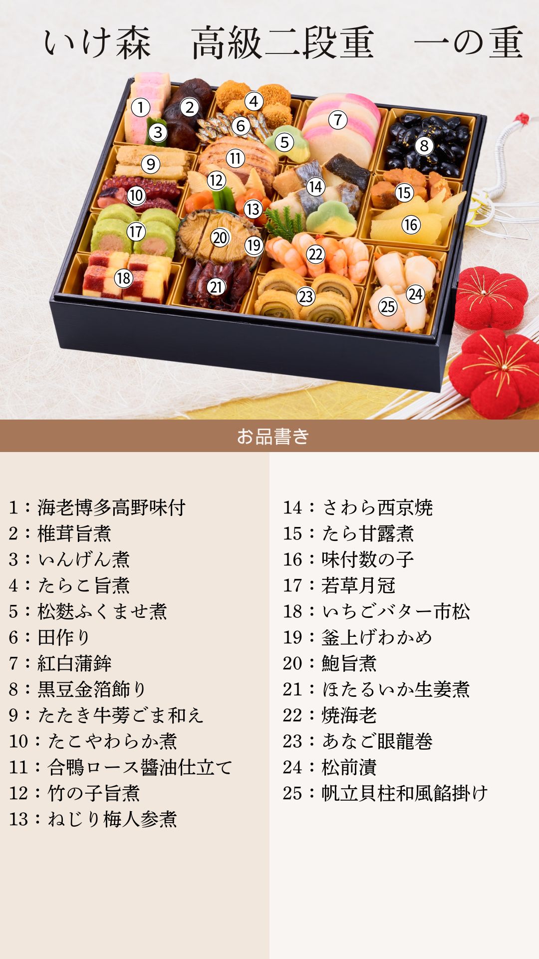 2027 金沢「割烹いけ森」監修 おせち 高級 二段重豪華おせち料理 冷蔵おせち料理 冷蔵おせち2027 お節4人前 おせち4人用 おせち料理4人前 冷蔵お節 和風おせち 高級おせち料理 お節 2027おせち料理 おせち通販 2027年おせち料理 お節料理 盛り付け済み 12月31日配送 ath-consul-10000002 Ath consul サンプル画像3