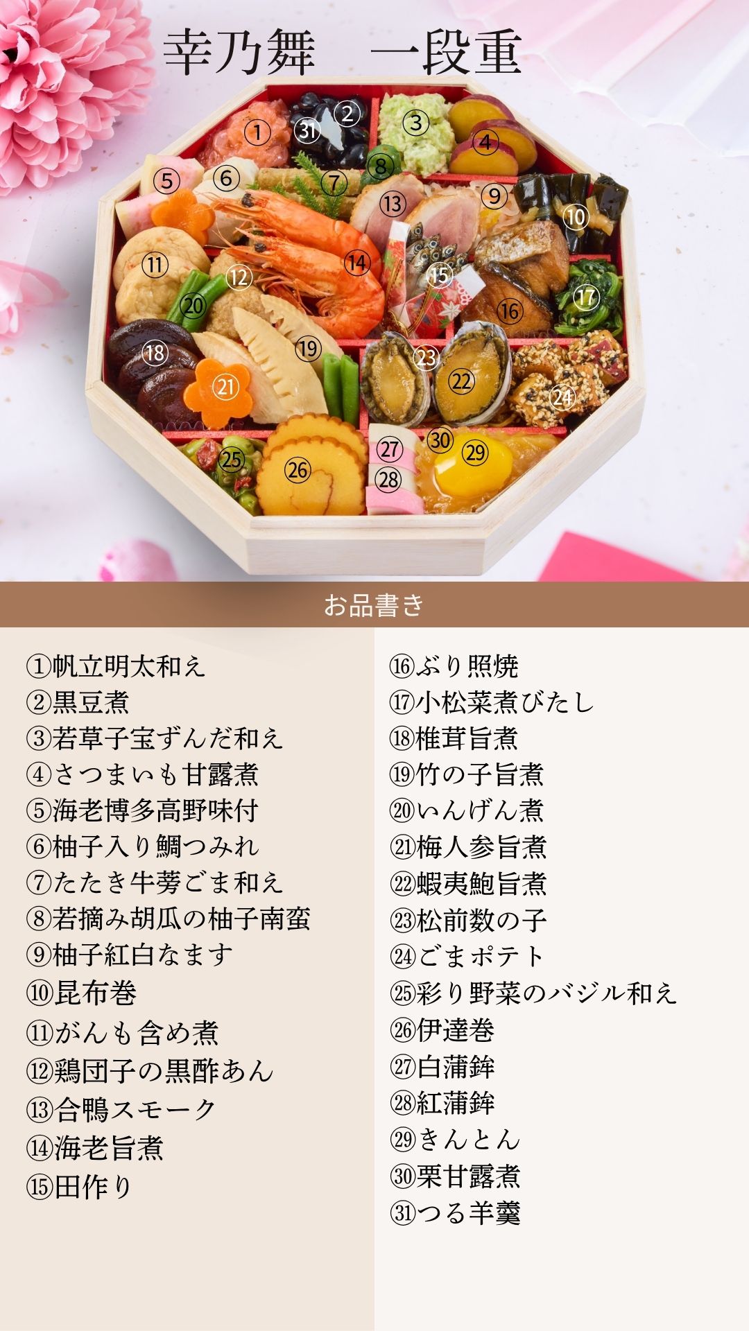 2027「幸乃舞」さちのまい 御節1段重2人前〈送料無料〉おせち お節 冷蔵 おせち2人用 お節2人前 おせち1～2人用 おせち一人用 お節2027 2027おせち料理 おせち2人分 おせち少量 おせち通販 おせちれいぞう おせちギフト おせち料理 盛り付け済み お節料理 和風 和風おせち ath-consul-10000004 Ath consul サンプル画像2