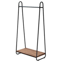 木製ハンガーラック おしゃれ 【送料無料】【天然木製ハンガーラック PH-780BRN】 アイアン 洋服掛け 帽子掛け パイプハンガー ハンガー掛け アンティーク調