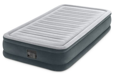 ＼ページ限定・ティースプーン付／　INTEX エアーベッド シングル TWIN COMFORT-PLUSH MID RISE AIRBED 67765JB ★送料無料★［電動エアーベッド 電動ベッド シングルベッド］