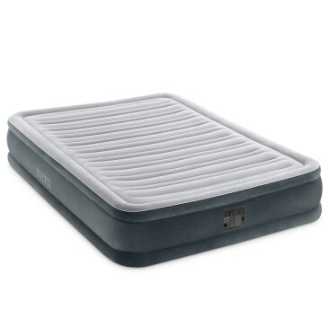 ＼ページ限定・ティースプーン付／　INTEX エアーベッド ダブル TWIN COMFORT-PLUSH MID RISE AIRBED 67767JB ★送料無料★［電動エアーベッド 電動ベッド ダブルベッド］