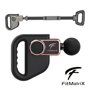 マッサージガン【送料無料】【FitMatriX 筋膜リリースベルトガン FMX-2303】マッサージヘッド4個付属 20分タイマー付き