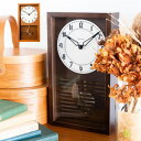 【在庫有】振り子時計 アンティーク風 【和風 振り子掛け時計 CHAMBRE LATTICE PENDULUM CLOCK CH-058】 ［送料無料・代引料無料］ 振り子 壁掛け時計 アンティーク風 掛時計###2108