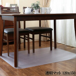 樂天商城 - ＼ページ限定・ティースプーン付／　アキレス透明マット チェアマット 2.5mm厚 120×150 【送料無料】 ［チェア用マット 透明マット チェアマット 長方形 ダイニングマット 透明]