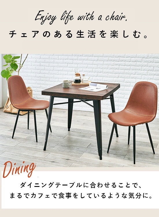アンティーク風 ダイニングチェア 【ヴィンテージ調 ダイニングチェア Aタイプ 2脚セット LC-4234-2】 [送料無料] ダイニングチェア シンプル スタイリッシュ モダン 食事椅子 [3]