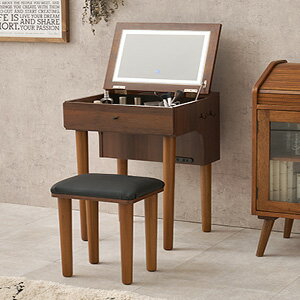 ドレッサーデスク 幅50 女優ライト付き MD-6755