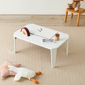 ＼ページ限定・ティースプーン付／　折れ脚テーブル クルール7550 【送料無料】 ［幅75 北欧風 ローテーブル くすみカラー 折れ脚]