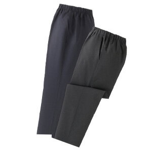 静電気防止楽々パンツ グレー/ネイビー2色組 【送料無料】 ［ラクラク メンズパンツ ウエスト総ゴム スラックス M L LL 3L](4.0)