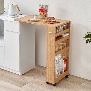 Rakuten - ＼ページ限定・ティースプーン付／　バタフライテーブル キッチン高さ85cm用 RT-1804【送料無料】 ［高さ85 キッチン作業台 キャスター付]