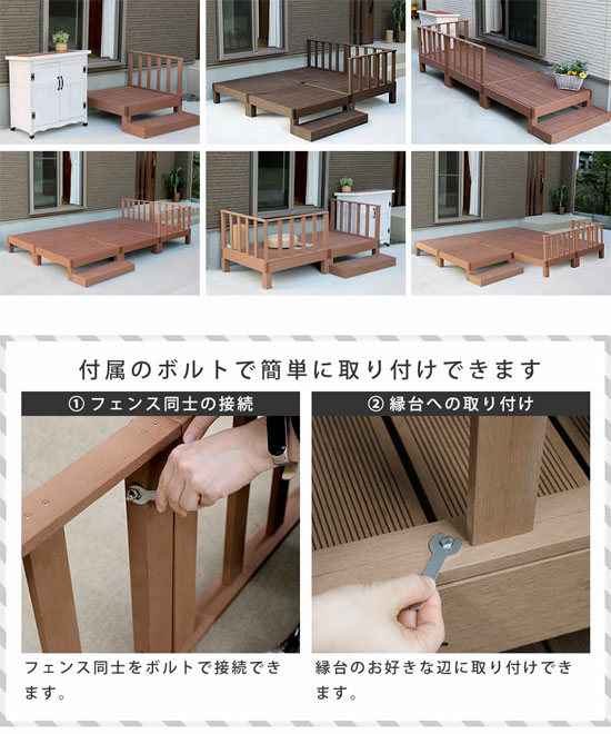 【送料無料】【人工木ウッドデッキ ecofeel エコフィール コーナーフェンス PWDE-C...