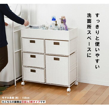 【送料無料・完成品】【ランドリーチェスト 引出し7杯 RAN-2418】ランドリー収納棚 ランドリー収納ラック 大容量 おしゃれ 洗面所収納棚 バスケット