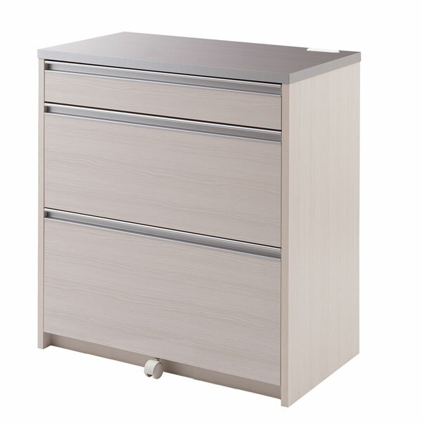 樂天商城 - 【送料無料・完成品】【MOCA 幅80.5 カウンター ホワイトウォッシュ ir-0010】 幅80 奥行45 高さ87 キッチン収納 カトラリー収納 キッチンカウンター 調理器具収納棚
