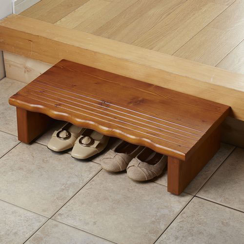 クロシオ 天然木玄関台60 4223 ◆送料無料◆ ［玄関踏み台 玄関ステップ 木製 縁台 木製踏み台 木製ステ..