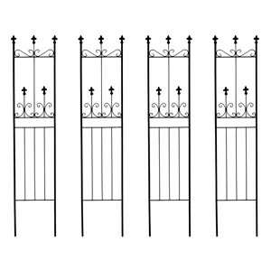 ＼ページ限定・ティースプーン付／　 アイアンフェンススリム★送料無料★【オールドシャトーフェンス スリムタイプ 4枚組 OC003SL-4P】プランターフェンス ベランダフェンス
