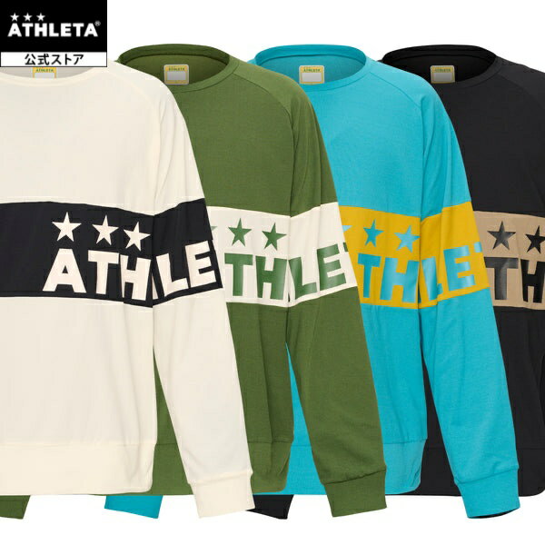 樂天商城 - アスレタ ATHLETA 公式 パネル切替クルーシャツ サッカー フットサル 03401
