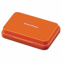 シヤチハタ　スタンプ台　小形　朱色　　HGN-1-OR 　　512-4053