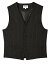arbe AS-8230 ベスト 男性用 ストレッチピンストライプ ブラック接客・ソムリエ・レストラン・ウェイター衣料/制服/ユニフォーム