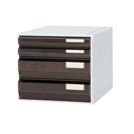 【法人限定】カセッター A3タイプ（引出4段）アンバー　HA3-007